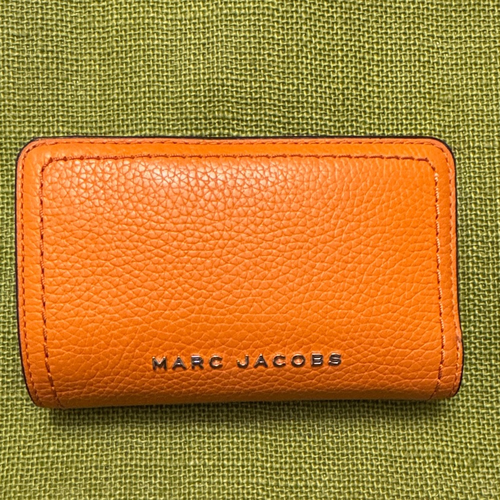 Marc Jacobs Tangerine Leather Card Holder
